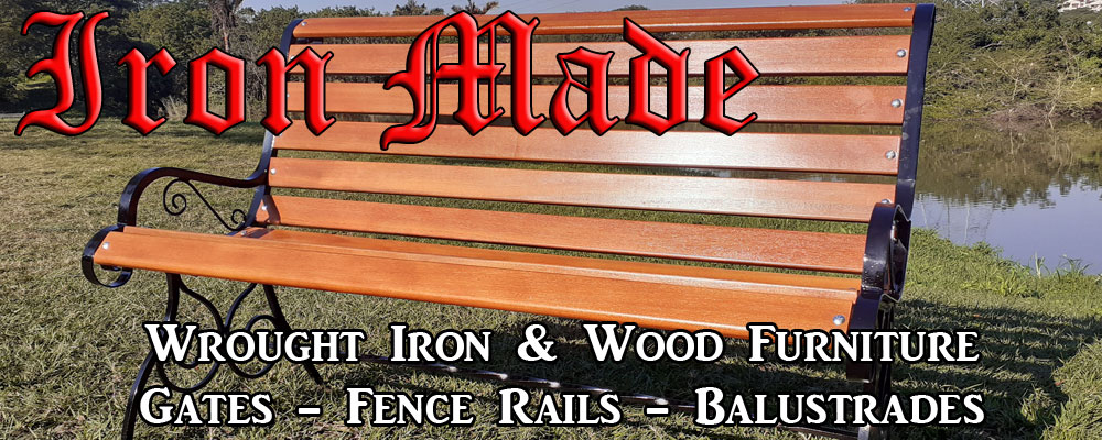 IRON MADE – Wrought Iron Works – Durban | Custom Work | Wrought Iron and Steel | Furniture | Garden Furniture | Headboards | Garden Ornaments | Arches | Bed Frames | Lights | Bathroom Accessories | Curtain Rods | Plant Holders | Gazebos | Panels | Gates | Driveway Gates | Security Gates | Balustrades | Shelves