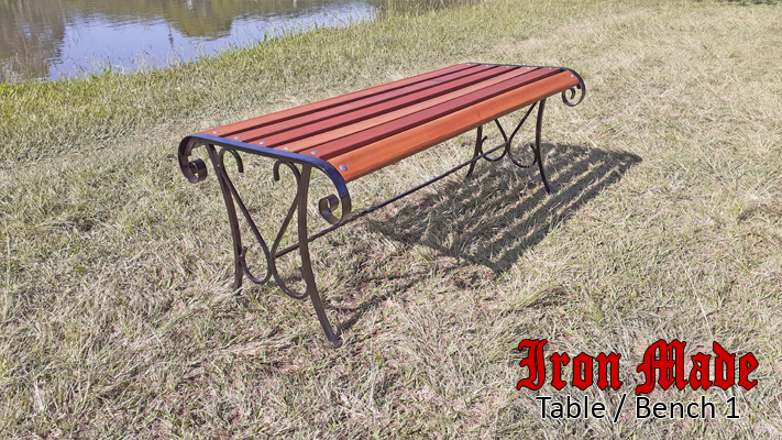 Beautifully Hand Crafted Wrought Iron and Balua Garden Furniture