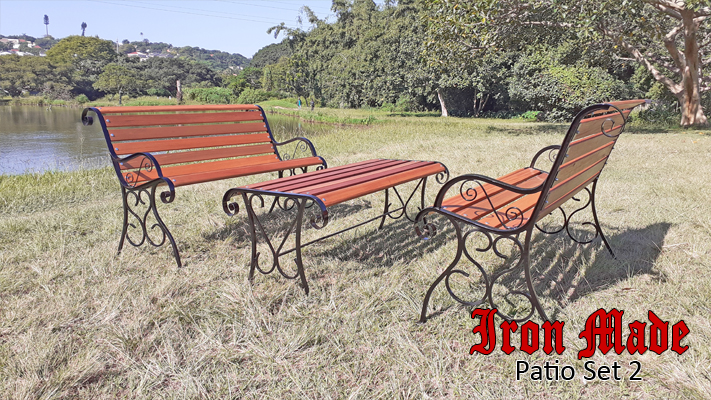 Beautifully Hand Crafted Wrought Iron and Balua Garden Furniture