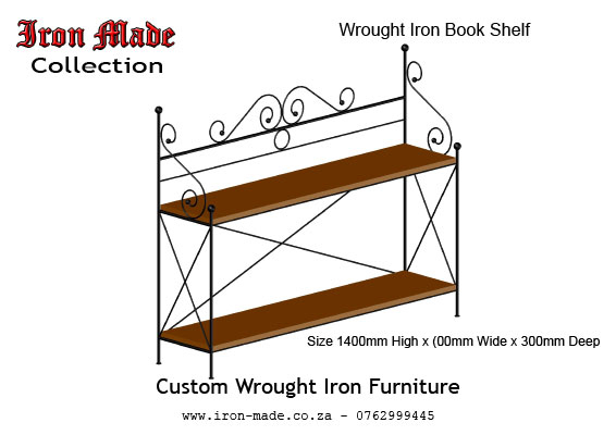 Wrought Iron Garden Bench - Wrought Iron Bookshelf
