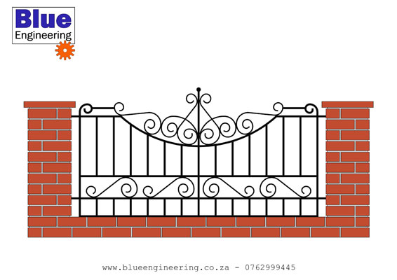 Custom Wrought Iron Fence Rails in Durban