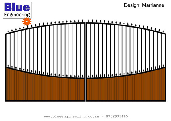 Wrought Iron and Wooden Driveway Gates in Durban