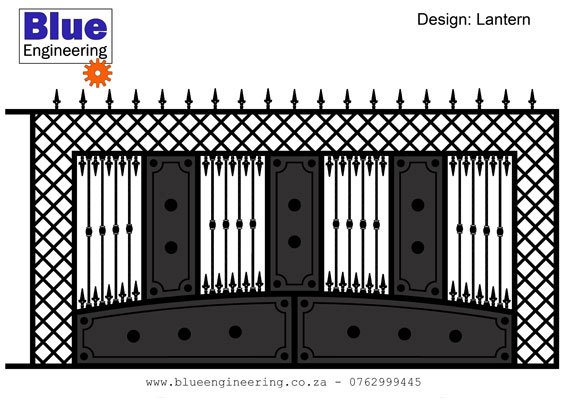 Intricate Wrought Iron Gates with loads of fine details in Durban